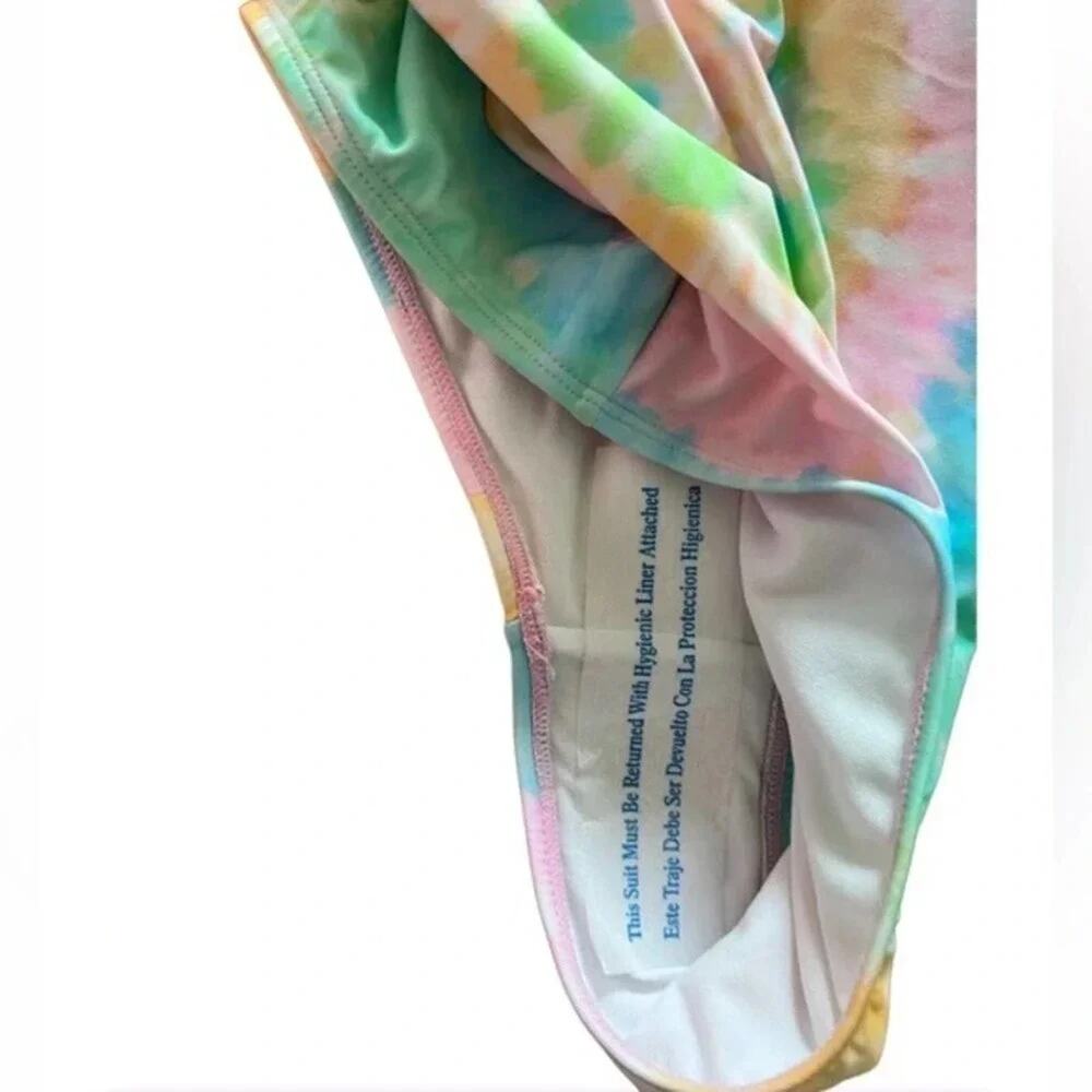 Stoney Clover Lane x Target Swimsuit Pink Tie Dye High Leg XXS or Small NWT - Picture 9 of 12